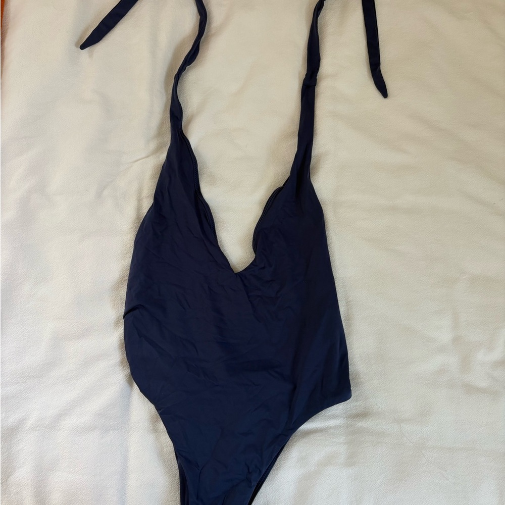 Vitamin A Navy Blue One-Piece Swimsuit